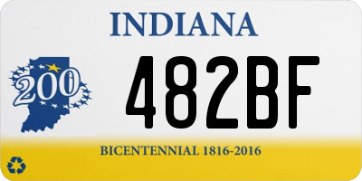 IN license plate 482BF