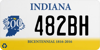 IN license plate 482BH