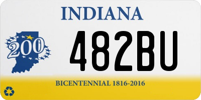 IN license plate 482BU