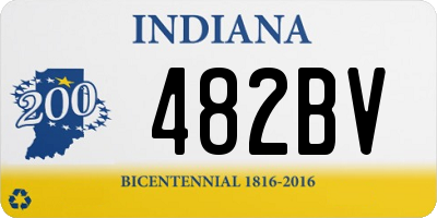 IN license plate 482BV