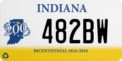 IN license plate 482BW