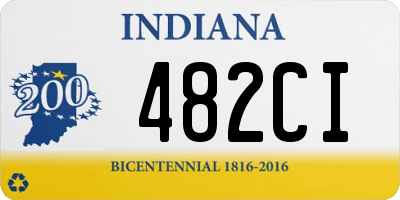 IN license plate 482CI