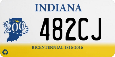 IN license plate 482CJ
