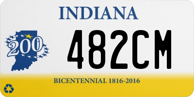 IN license plate 482CM