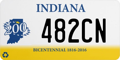 IN license plate 482CN