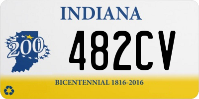 IN license plate 482CV