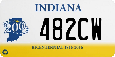 IN license plate 482CW