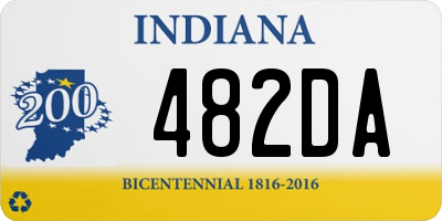 IN license plate 482DA