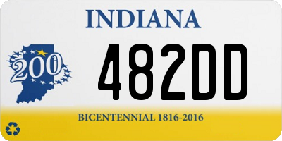 IN license plate 482DD