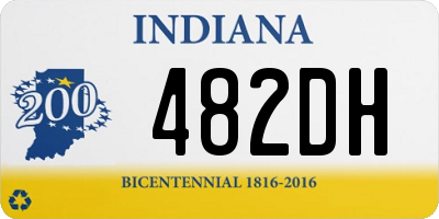 IN license plate 482DH