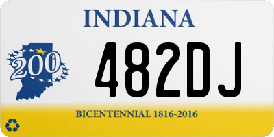 IN license plate 482DJ