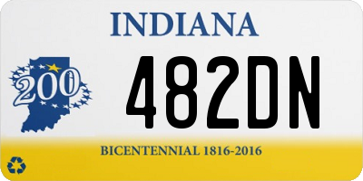 IN license plate 482DN