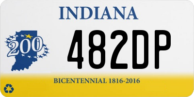 IN license plate 482DP