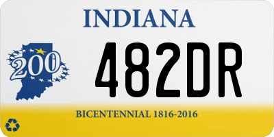 IN license plate 482DR