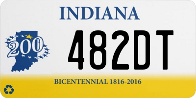 IN license plate 482DT