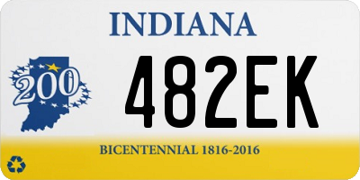 IN license plate 482EK