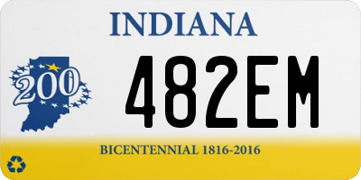 IN license plate 482EM