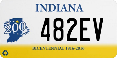 IN license plate 482EV