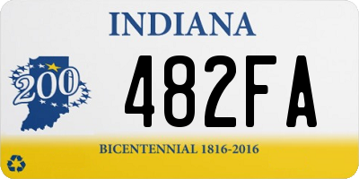 IN license plate 482FA