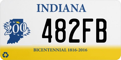 IN license plate 482FB