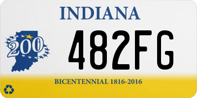 IN license plate 482FG