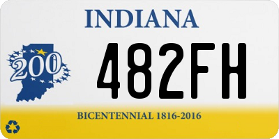 IN license plate 482FH