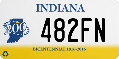 IN license plate 482FN