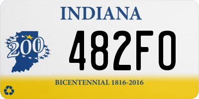 IN license plate 482FO