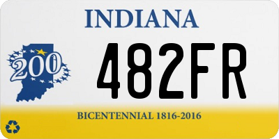 IN license plate 482FR