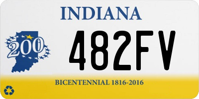 IN license plate 482FV