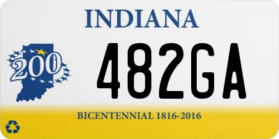 IN license plate 482GA