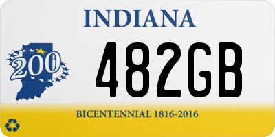 IN license plate 482GB