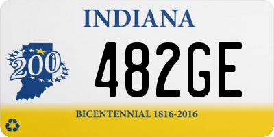 IN license plate 482GE