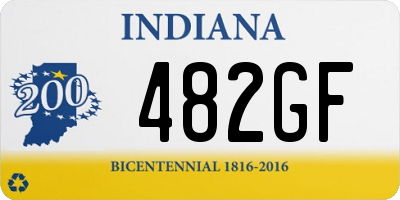 IN license plate 482GF