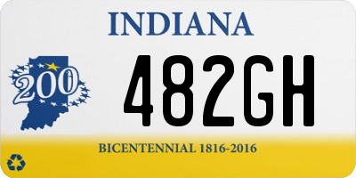 IN license plate 482GH