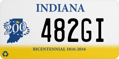 IN license plate 482GI