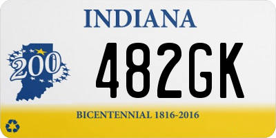 IN license plate 482GK