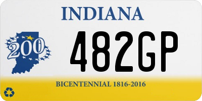 IN license plate 482GP