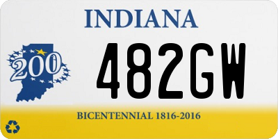 IN license plate 482GW