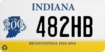 IN license plate 482HB