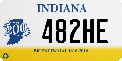 IN license plate 482HE