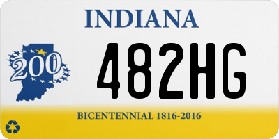 IN license plate 482HG