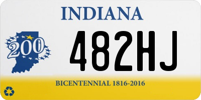 IN license plate 482HJ