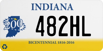 IN license plate 482HL