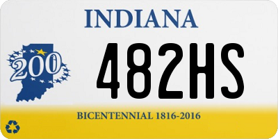 IN license plate 482HS