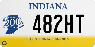 IN license plate 482HT