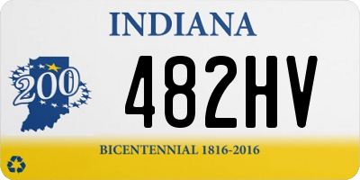 IN license plate 482HV