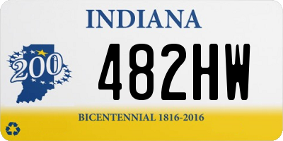 IN license plate 482HW