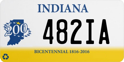 IN license plate 482IA