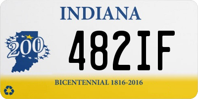 IN license plate 482IF
